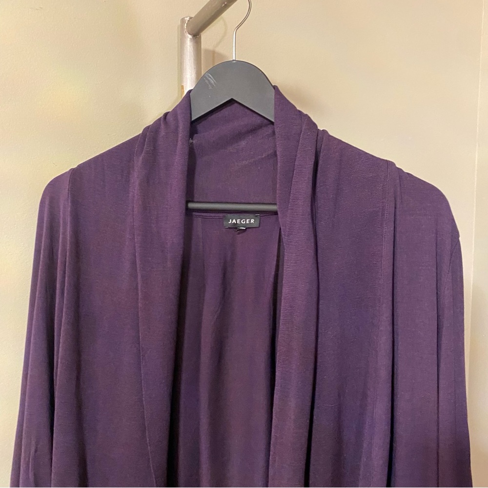 Jaeger - Purple Silk Cardigan